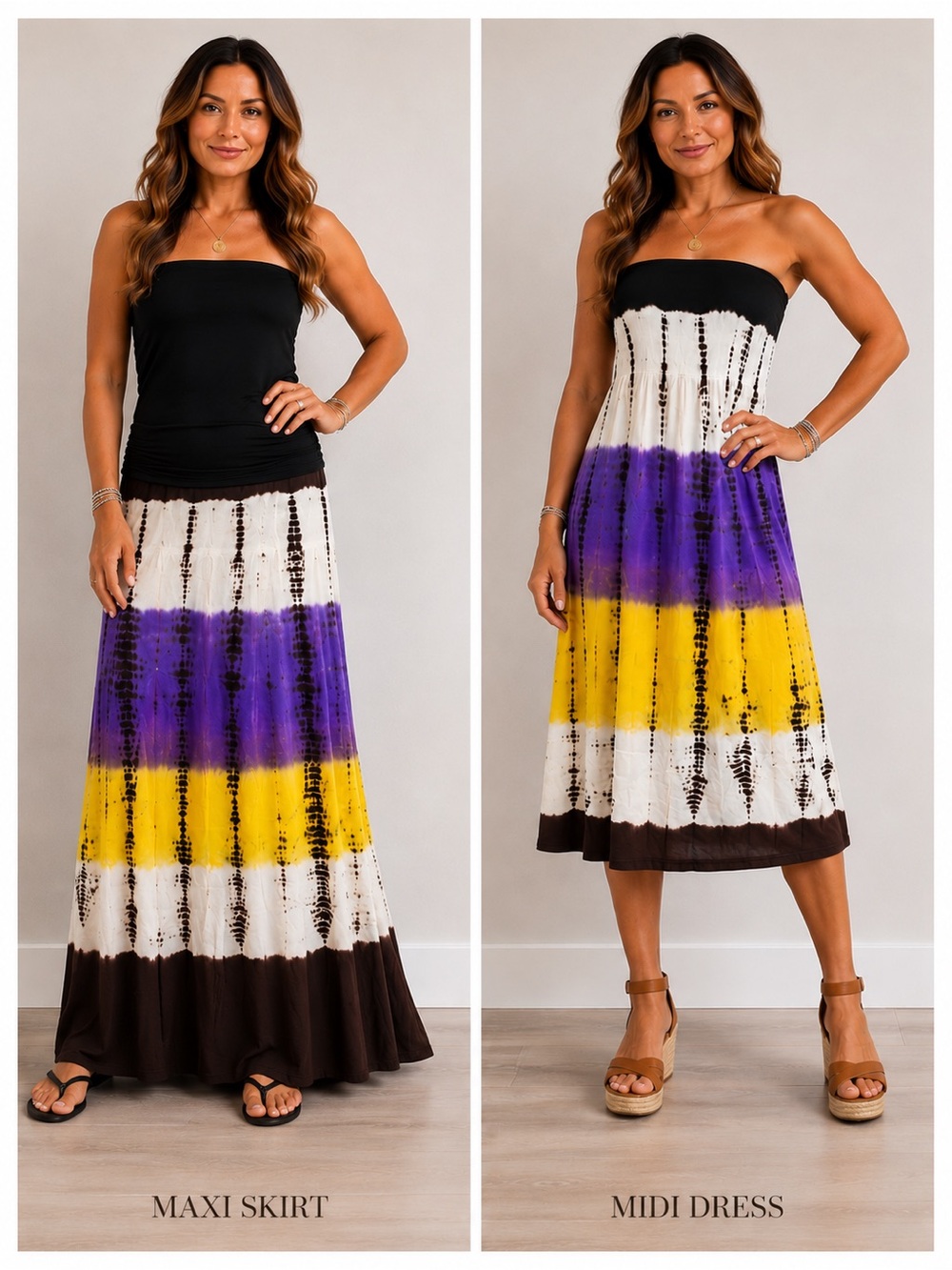 Tracy Evans Limited Tie-Dye Maxi Skirt Midi Dress Multiple Sizes NWT